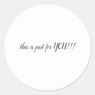 just for you sticker 