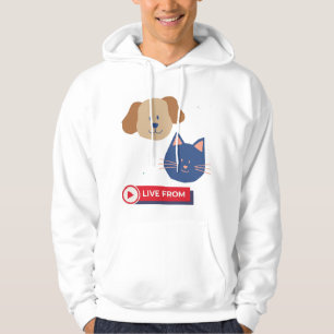 Just friendship dog with cat hoodie