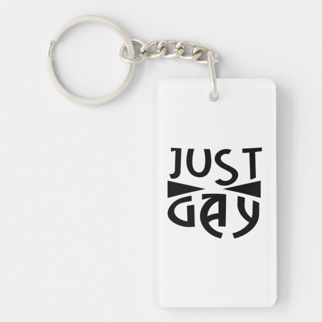Just Gay Keychain (Front)