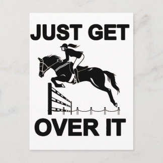 JUST GET OVER IT POSTCARD