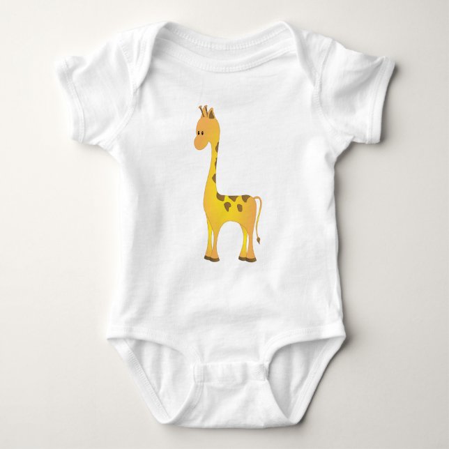 Just Giraffe Baby Bodysuit (Front)