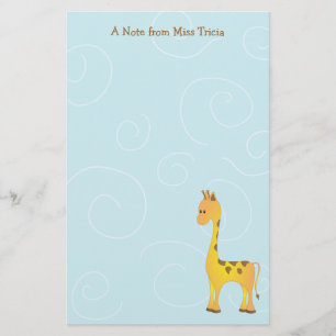 Just Giraffe Stationery
