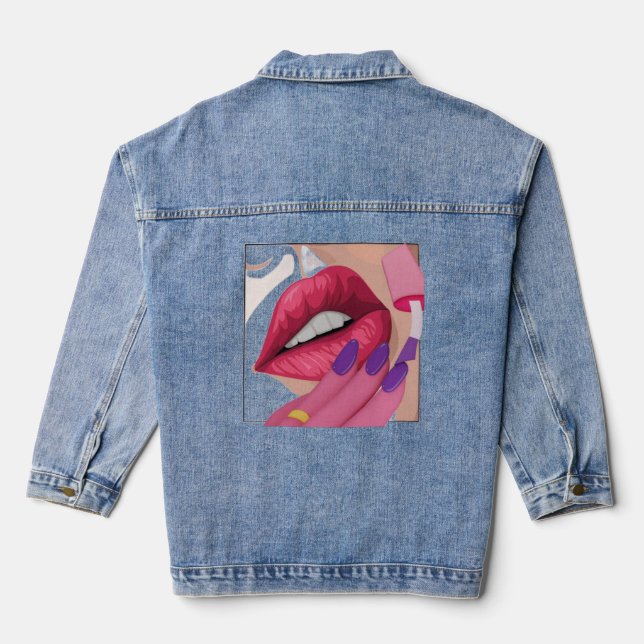 Just girl  denim jacket (Back)