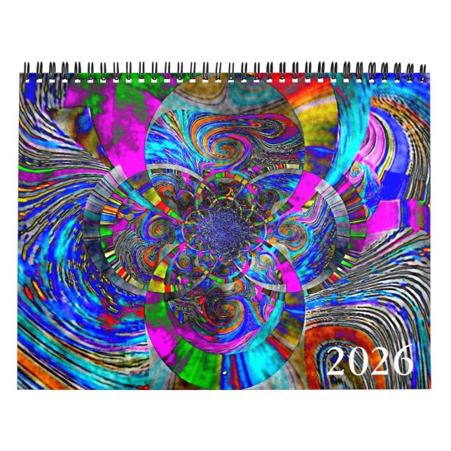"Just Give Me Colour" (Two Page) 2026 Calendar (Cover)
