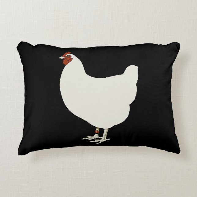 Just got a thing for chickens, that's all ... decorative pillow (Front)