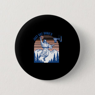 Just Got Dunk Christian Playing Sketll Religious S 2 Inch Round Button