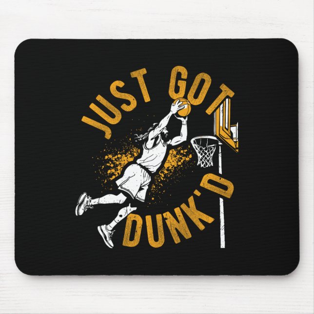 Just Got Dunk'd Sketll Ptism Slam Dunk  Mouse Pad (Front)
