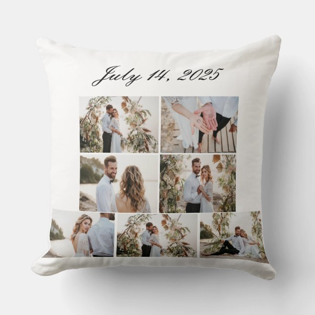 Just Got Married Memory Square Polyester Pillow (Front)