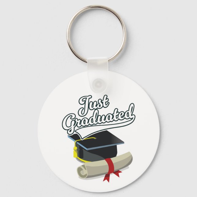 Just Graduated!  Keychain (Front)