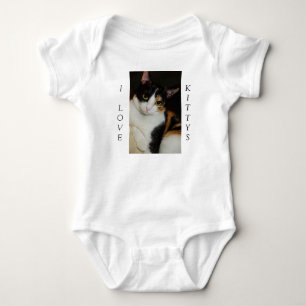 Just Hanging Around I Love Kittys Baby Bodysuit