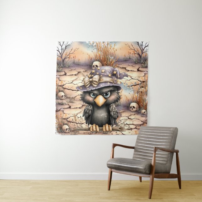 Just hanging around, Mysterious Crow. Tapestry (In Situ)