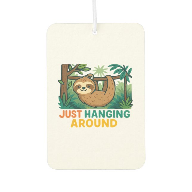 Just Hanging Around (Sleepy Sloth) Essential T-Shi Air Freshener (Front)