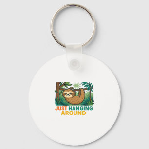 Just Hanging Around (Sleepy Sloth) Essential T-Shi Keychain
