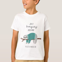 Just hanging around sloth teal