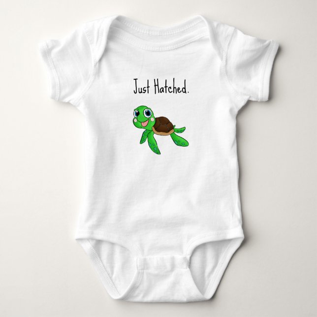 Just Hatched Baby Sea Turtle Bodysuit (Front)