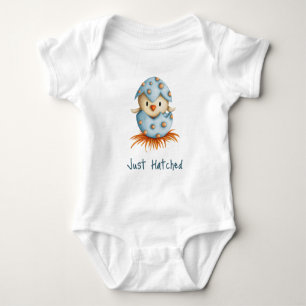 Just Hatched Blue Bird Hatching Boy Baby Bodysuit