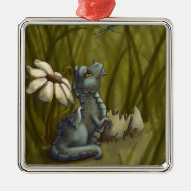 Just Hatched Metal Ornament (Front)