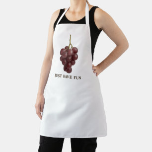 Just Have Fun" Grape Apron – Fun Kitchen or Wine