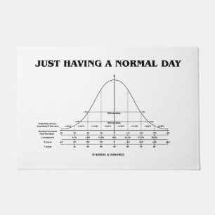 Just Having A Normal Day Statistics Geek Humour Doormat