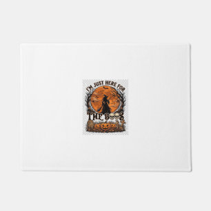 Just Here Boos Halloween Witch Moon Pumpkins_1 Doormat