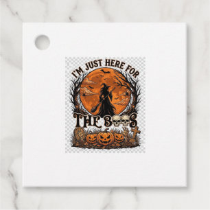 Just Here Boos Halloween Witch Moon Pumpkins_1 Favour Tags