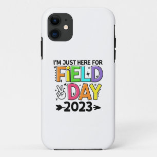 Just Here For Field Day 2023 Peace Sign Teacher St iPhone 11 Case