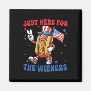 Just Here For The 4th Of July Magnet