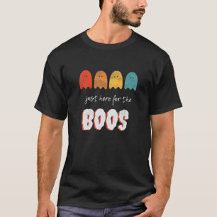 Just Here For The Boos Drinking Ghost Halloween Gi T-Shirt