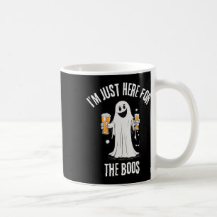 Just Here For The Boos Funny Ghost Halloween  Coffee Mug