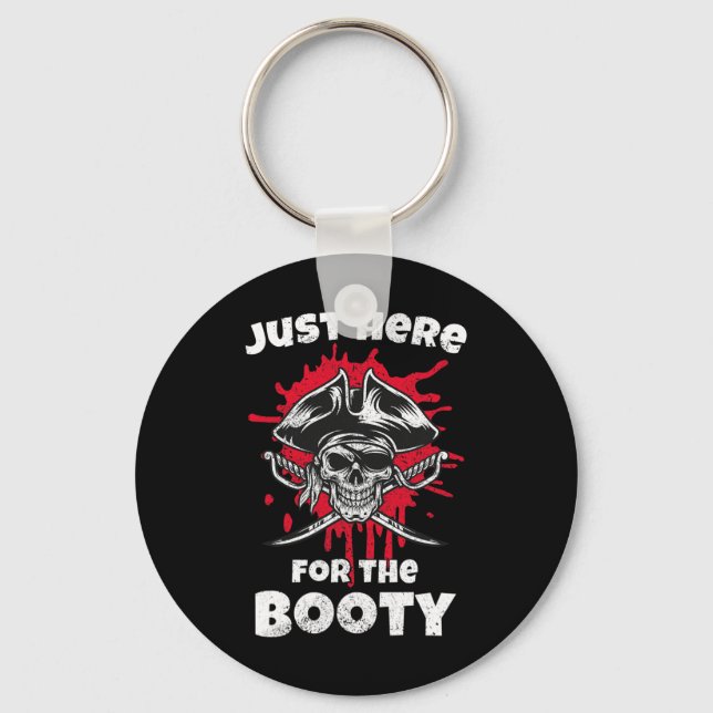 Just Here For The Booty Diy Halloween Costume  Keychain (Front)