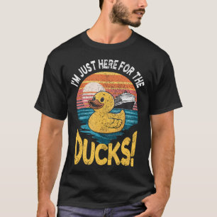 Just Here For The Duck Duck Cruise Funny Family T-Shirt