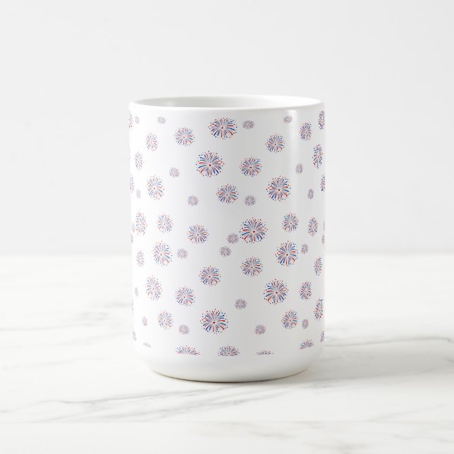 Just Here For The Fireworks Funny For Couple Coffee Mug (Center)