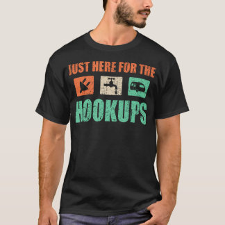 Just Here For The Hookups Motorhome Camping Rv T-Shirt