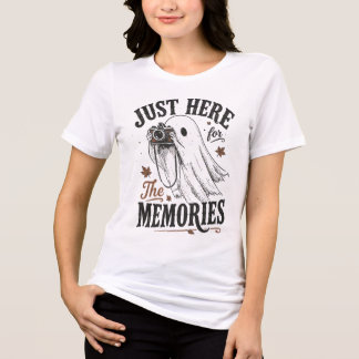 Just Here For The Memories Ghost CamerA Tri-Blend Shirt