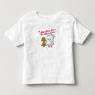 Just Here For The Milk & Cookies Toddler T-Shirt