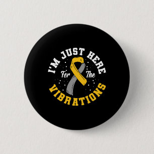 Just Here For The Vibrations Asl Deaf Awareness 2 Inch Round Button
