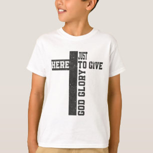 Just Here To Give God Glory Cute Funny Halloween O T-Shirt