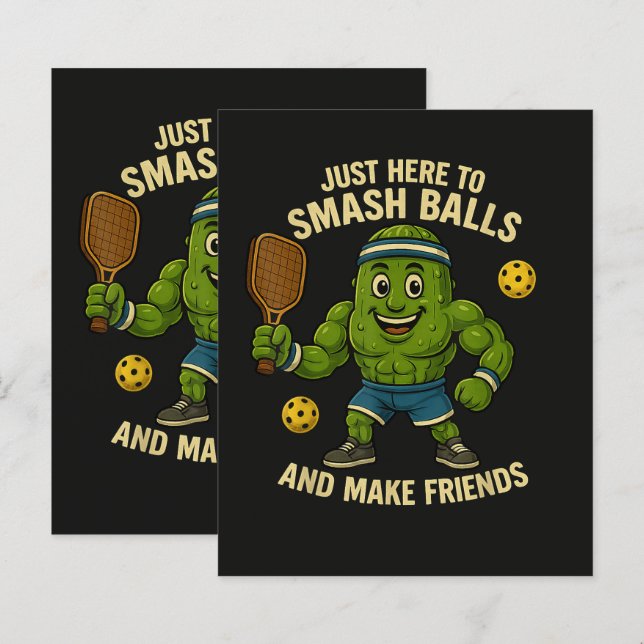 Just Here to Smash Balls and Make Friends (Front/Back)