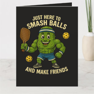 Just Here to Smash Balls and Make Friends Thank You Card