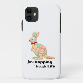 Just Hopping Through Life Kangaroo Design iPhone 11 Case