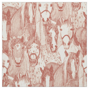 just horses paprika pearl fabric