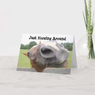 Just Horsing Around Card