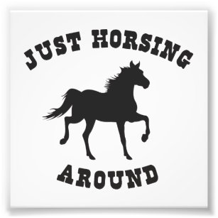 Just Horsing Around Horse Photo Print