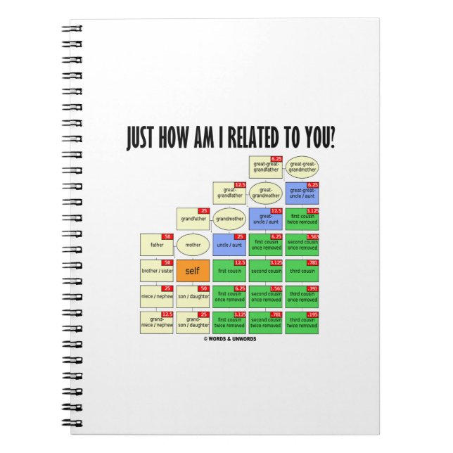 Just How Am I Related To You? Genealogy Notebook (Front)