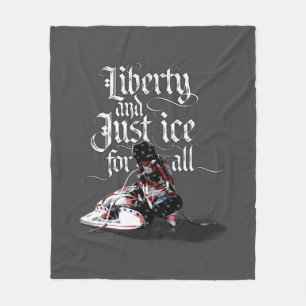 Just Ice For All (Hockey) Fleece Blanket
