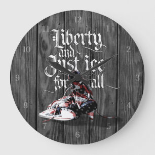Just Ice For All (Hockey) Large Clock