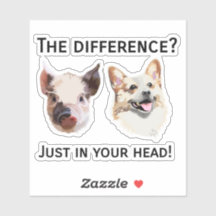 Just in your head- Animal welfare sticker