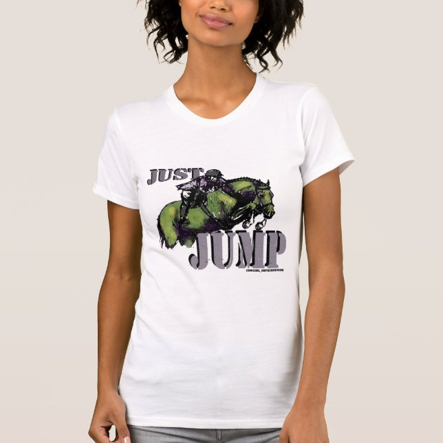 Just Jump Equestrian Design T-Shirt (Front)