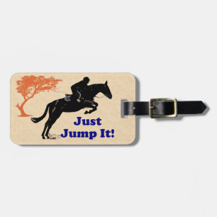 Just Jump It! Horse Luggage Tag