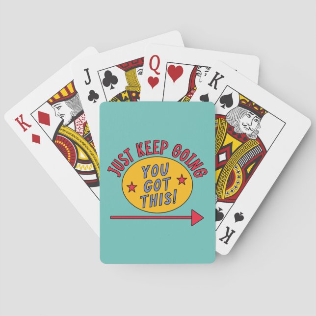 Just Keep Going Playing Cards (Back)